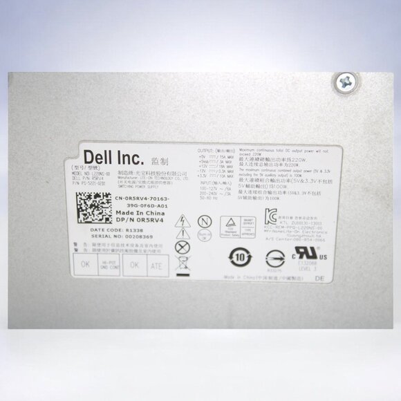 Dell Inspiron 660s PSU Power Supply 220W 80 Plus Certified - Picture 5 of 7